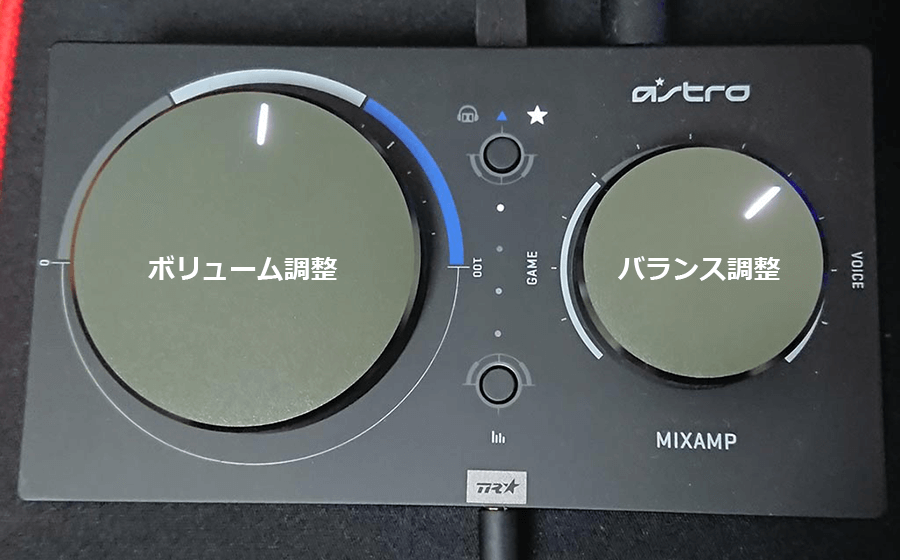 Mixamp調整ノブの説明