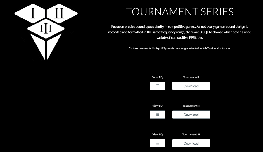 TOURNAMENT SERIES イコライザー