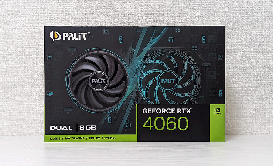 Palit RTX4060 Dualの箱