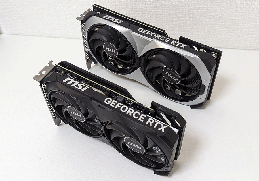 RTX4060TiとRTX4070のグラボ