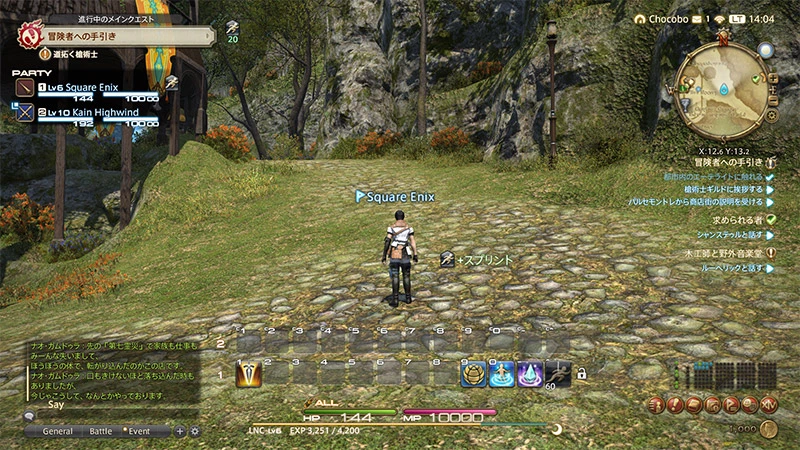 FF14のゲーム画面