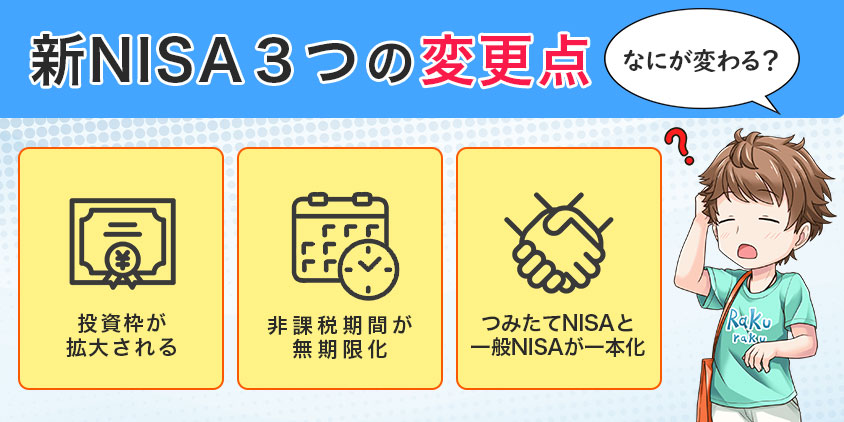 新NISA3つの変更点