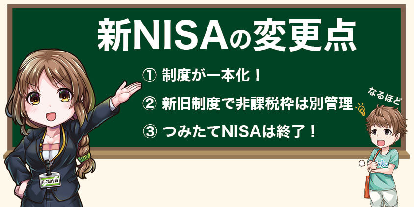 つみたてNISAから新NISAへの変更点